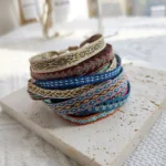 bracelet tissu homme fait main