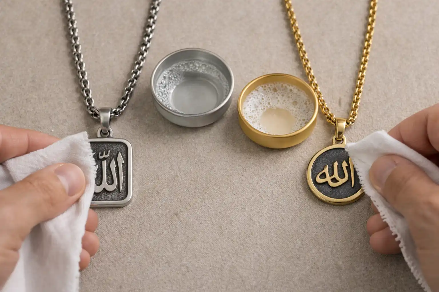 Nettoyage de colliers islamiques élégants copie